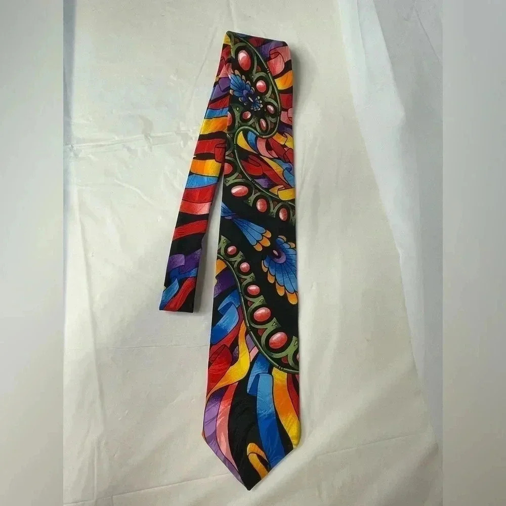 Rush Limbaugh No Boundaries collection 100% silk men’s tie made in the USA blue